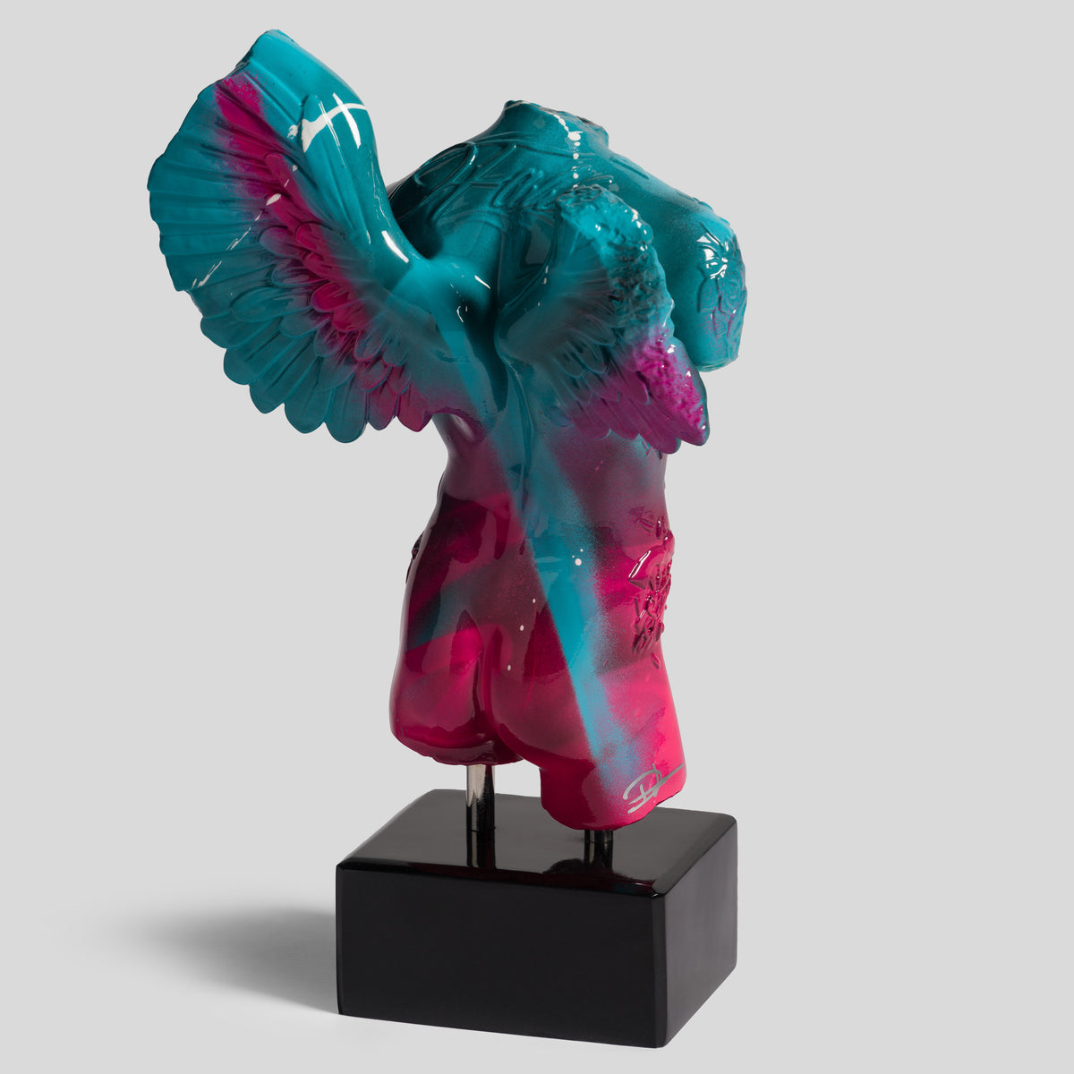 DLN ORI POR 34415 Fallen Angel (Mini Teal And Pink Graffiti) 3