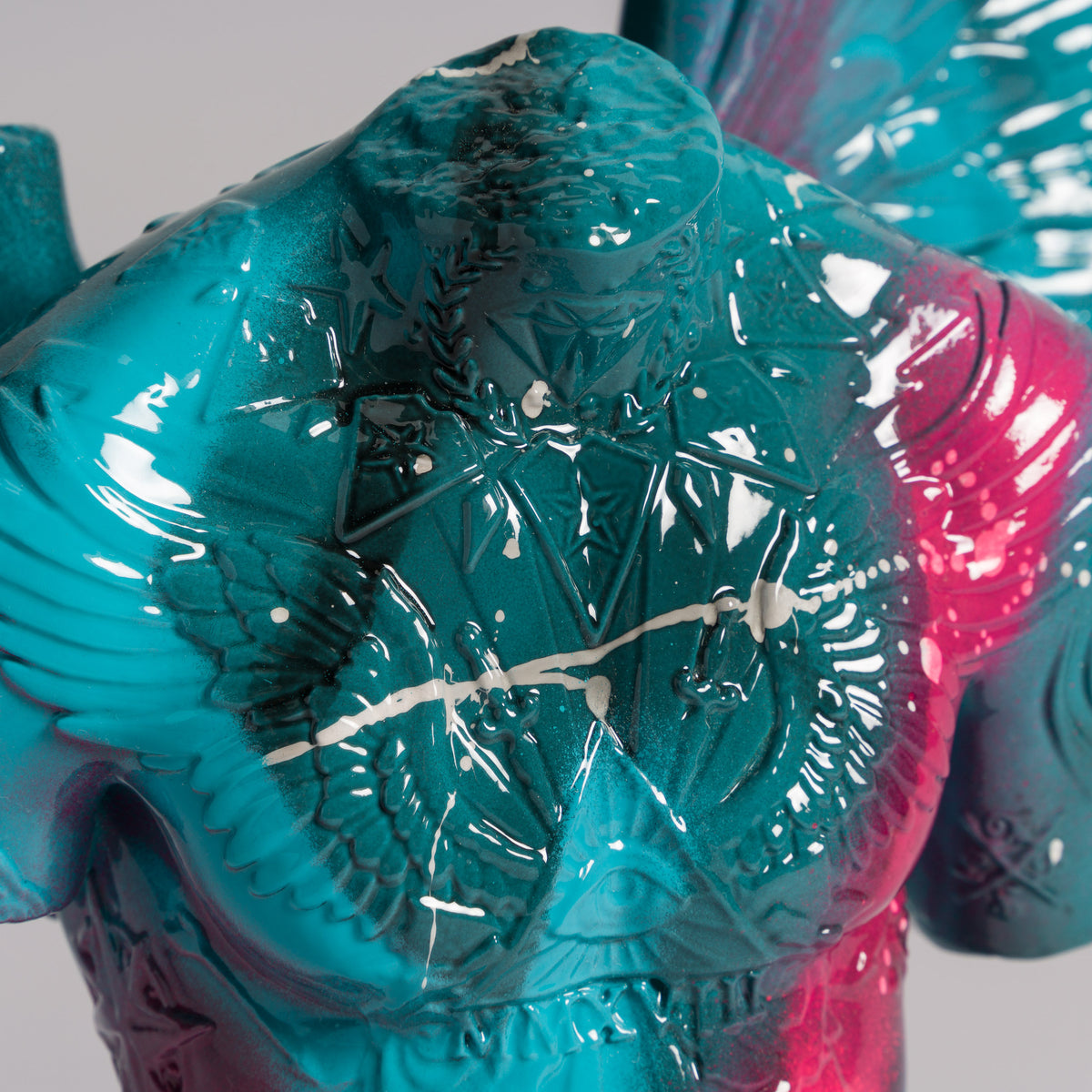 DLN ORI POR 34415 Fallen Angel (Mini Teal And Pink Graffiti) 5