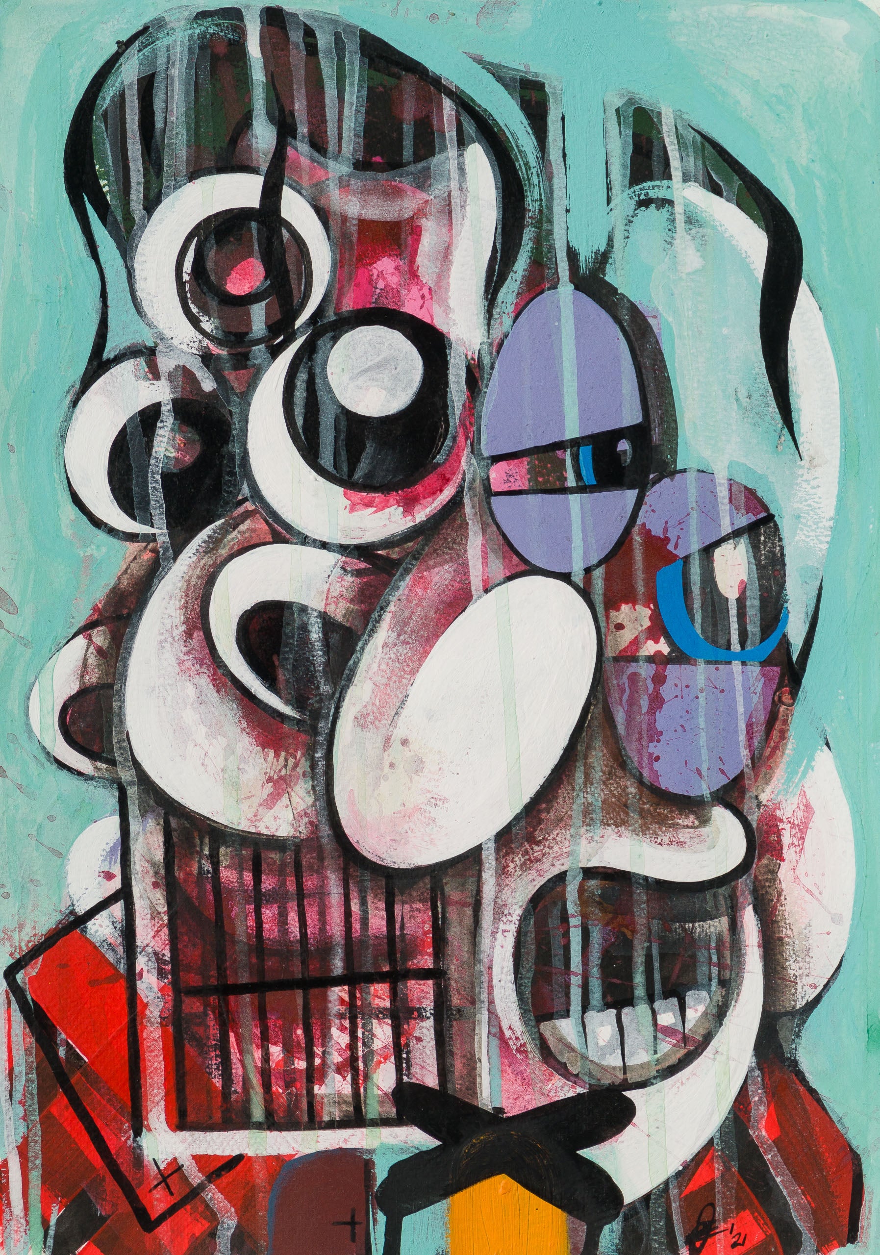 DMA ORI POR 33080 Study For A Portrait Of JK (Blue) 31