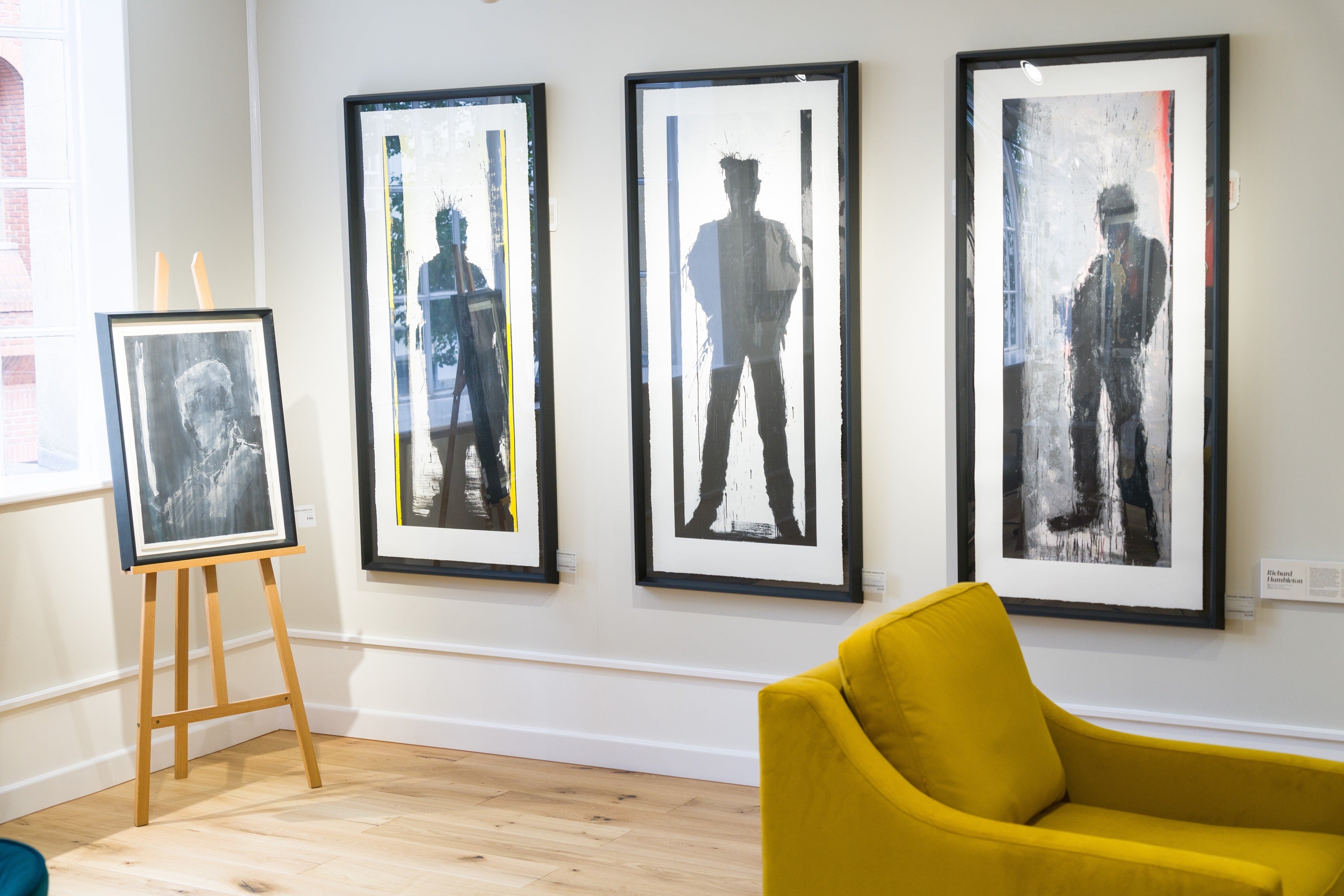 Product image 1 for richard-hambleton-standing-shadowman-black-and-yellow