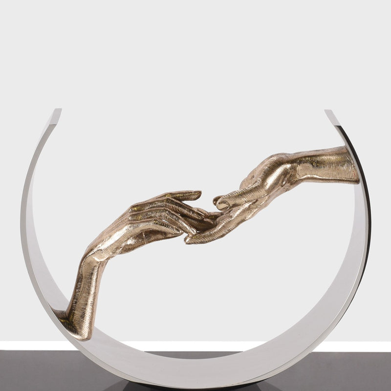 Finding Love (Polished Bronze, Stainless Steel and Granite)