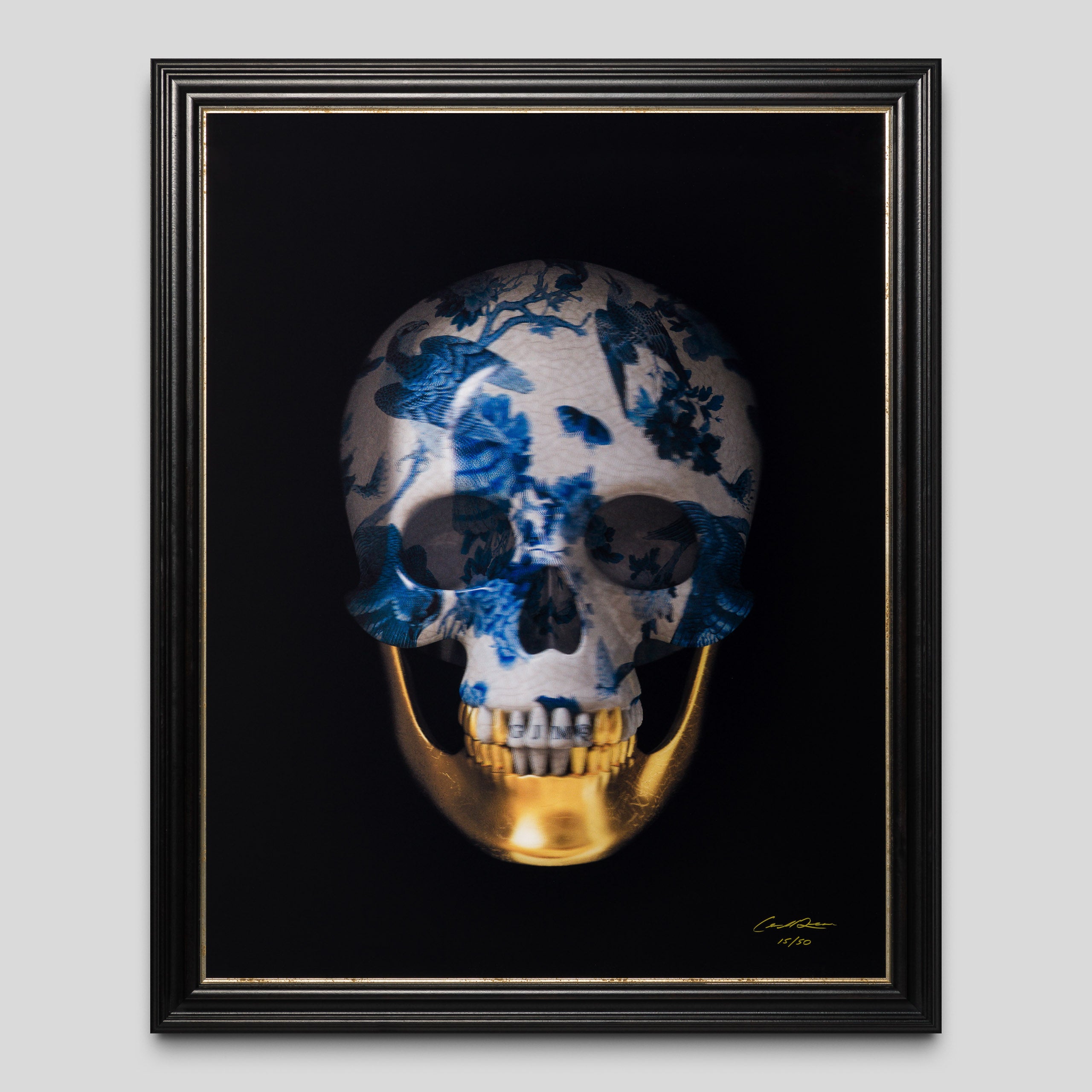 GJM ORI POR 34949 Kintsugi Skull Japanese Porcelaine 1