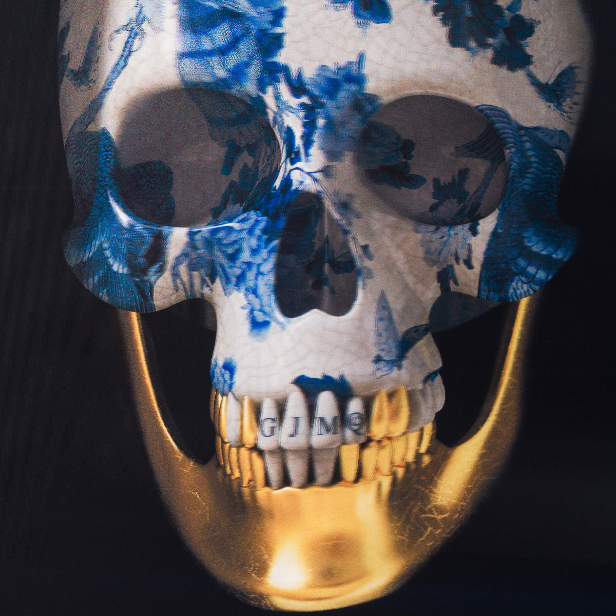 GJM ORI POR 34949 Kintsugi Skull Japanese Porcelaine 4