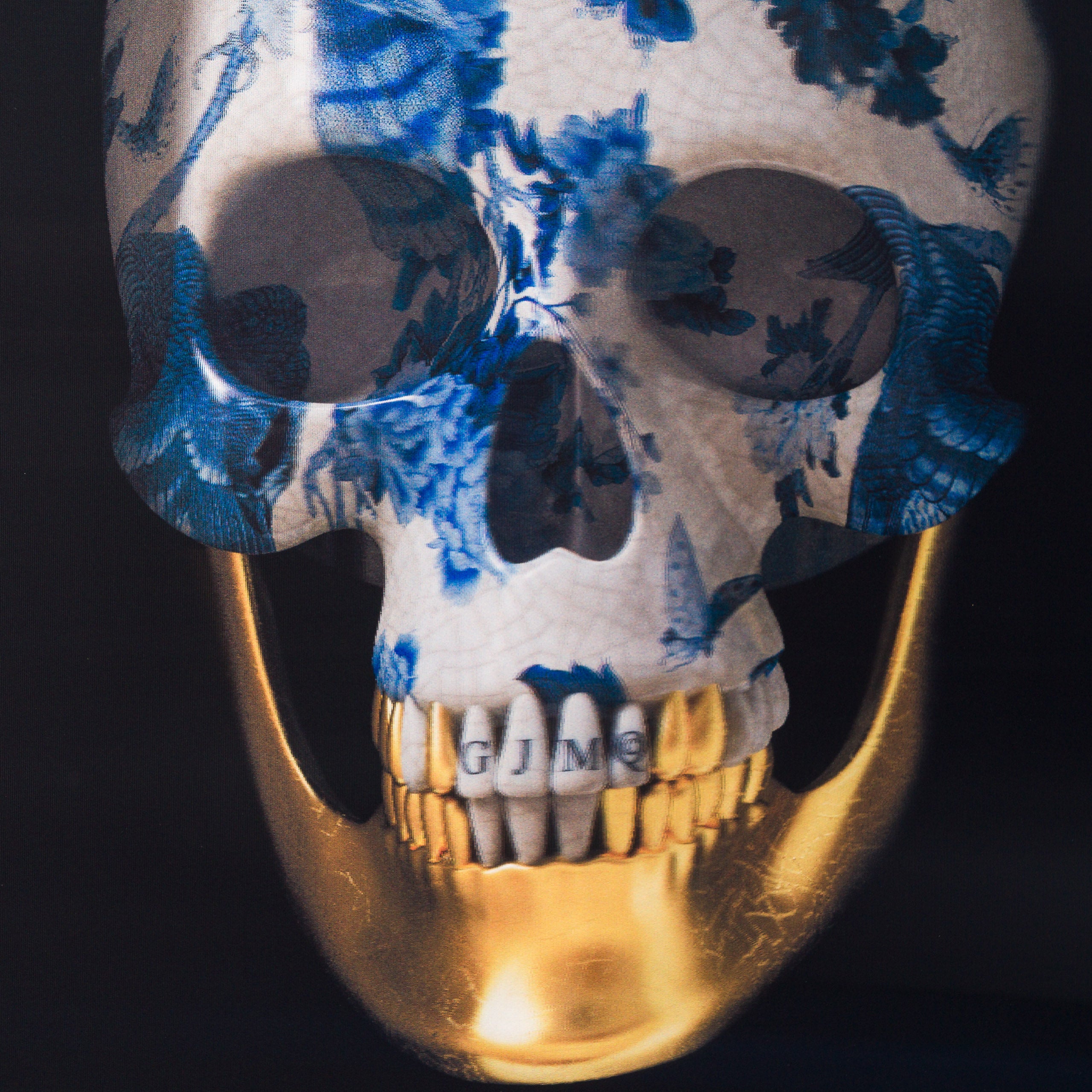 GJM ORI POR 34949 Kintsugi Skull Japanese Porcelaine 4