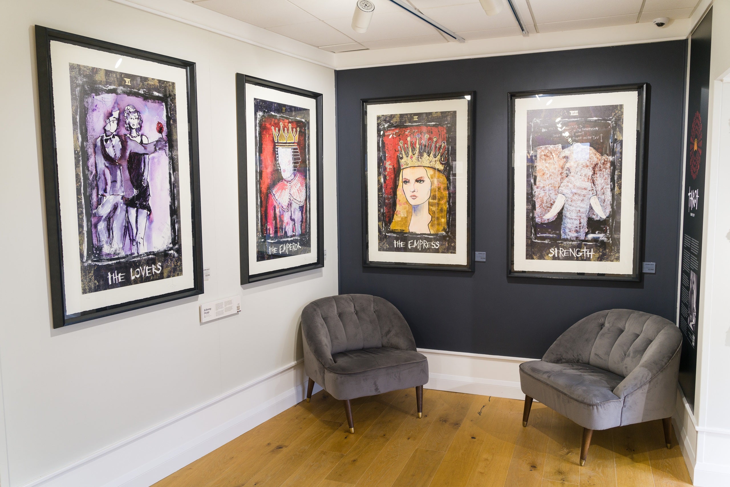 Product image 5 for johnny-depp-tarot-framed-set-of-four