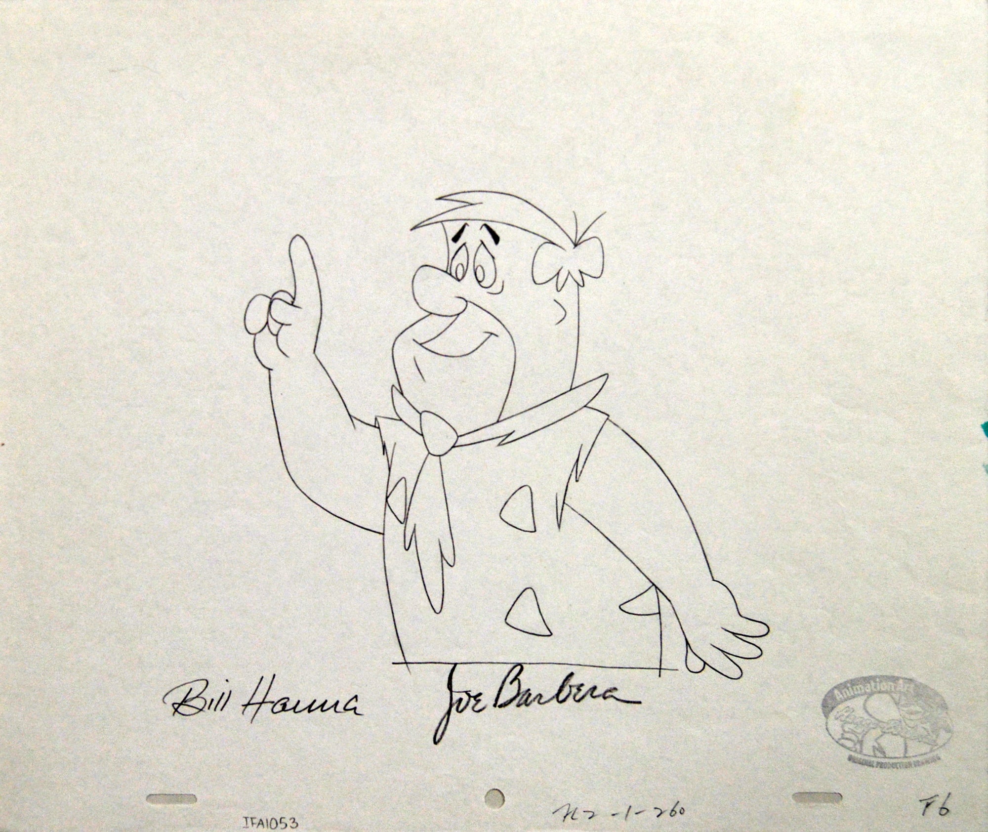 HBR ORI Flintstones (Fred) OPD (IFA1053) 27 x 31 5 cm s HBROR0244