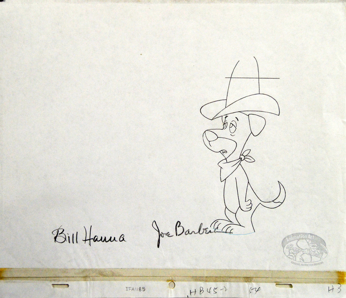HBR ORI Huckleberry Hound (2) OPD (IFA1185) 27 x 32 cm s HBROR0248