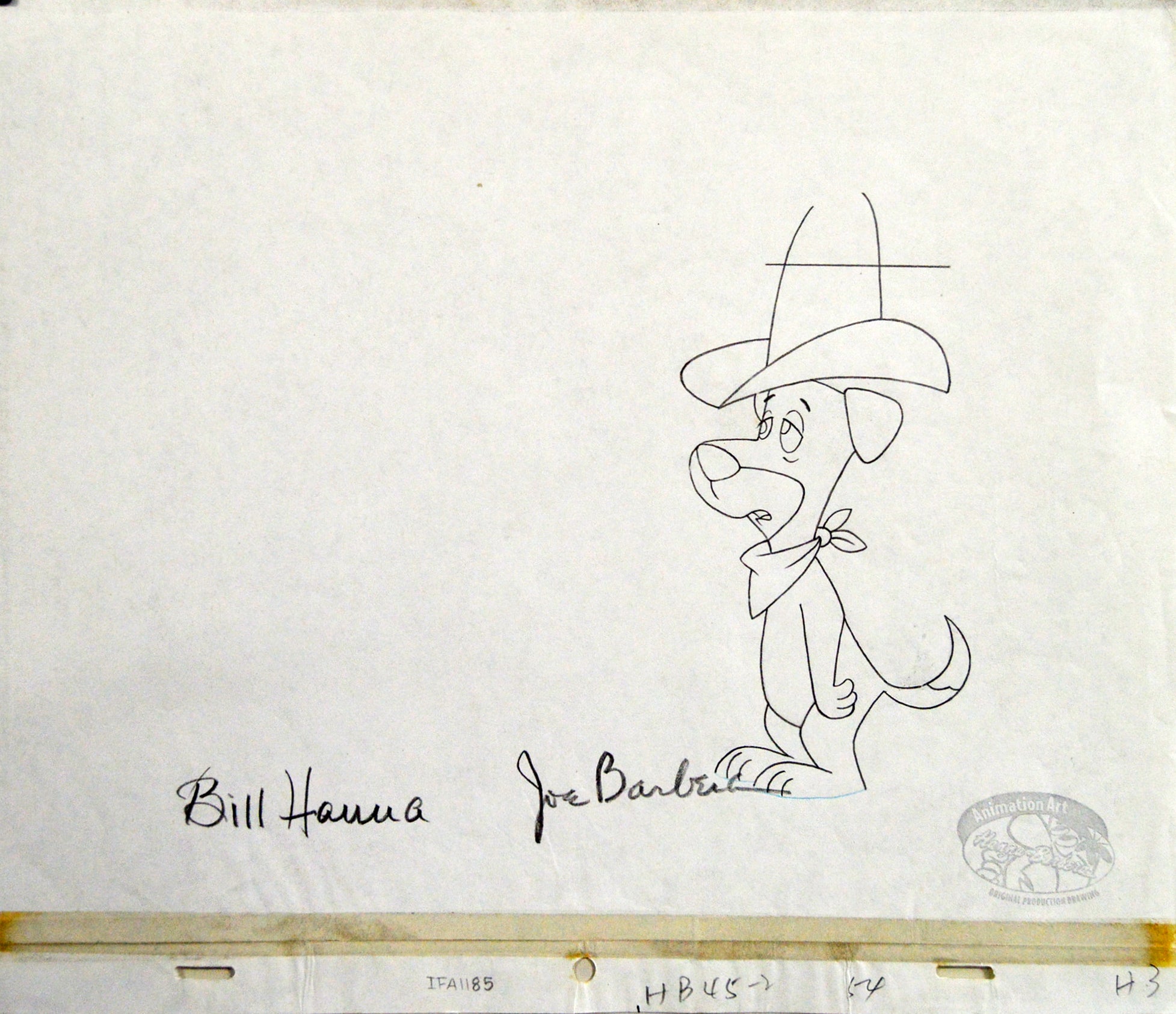 HBR ORI Huckleberry Hound (2) OPD (IFA1185) 27 x 32 cm s HBROR0248
