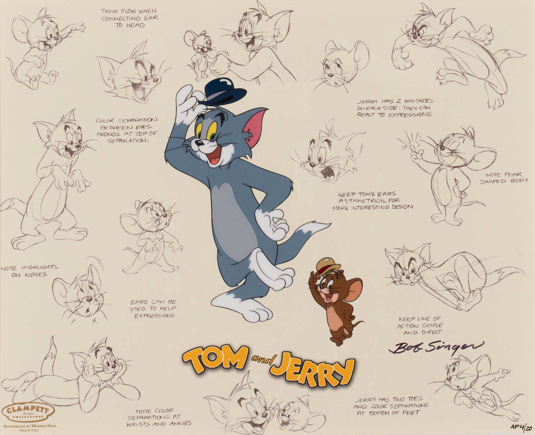 HBR SLE HUM 25029 2 Tom and Jerry Model Sheet