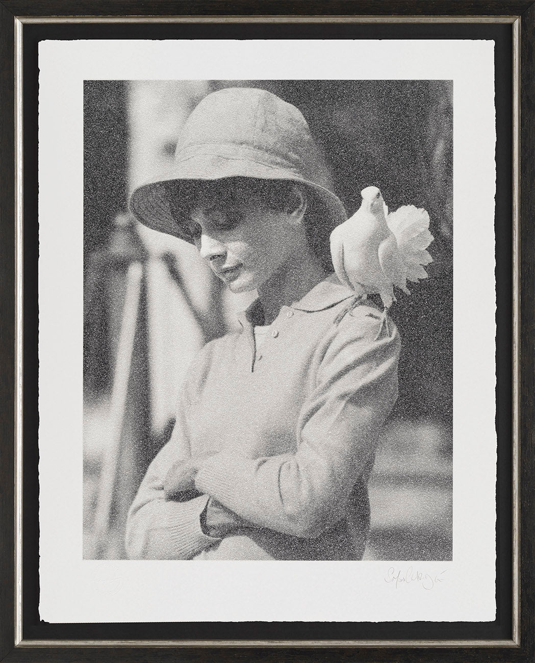 Hepburn With Dove paper