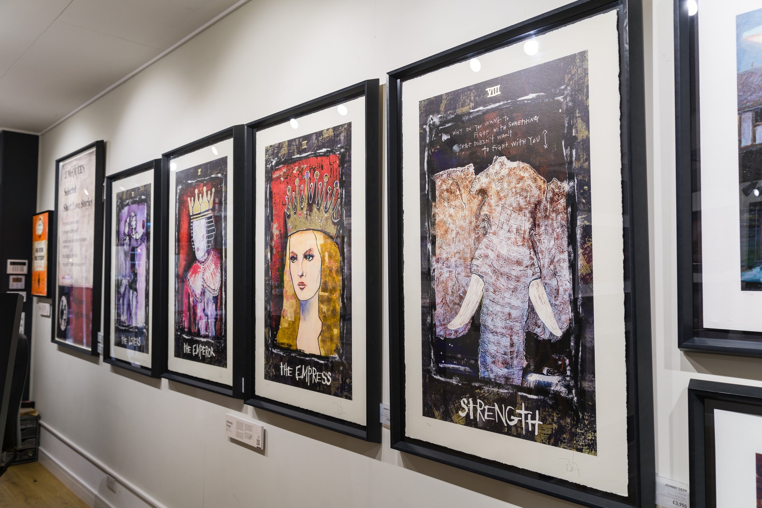 Product image 4 for johnny-depp-tarot-framed-set-of-four