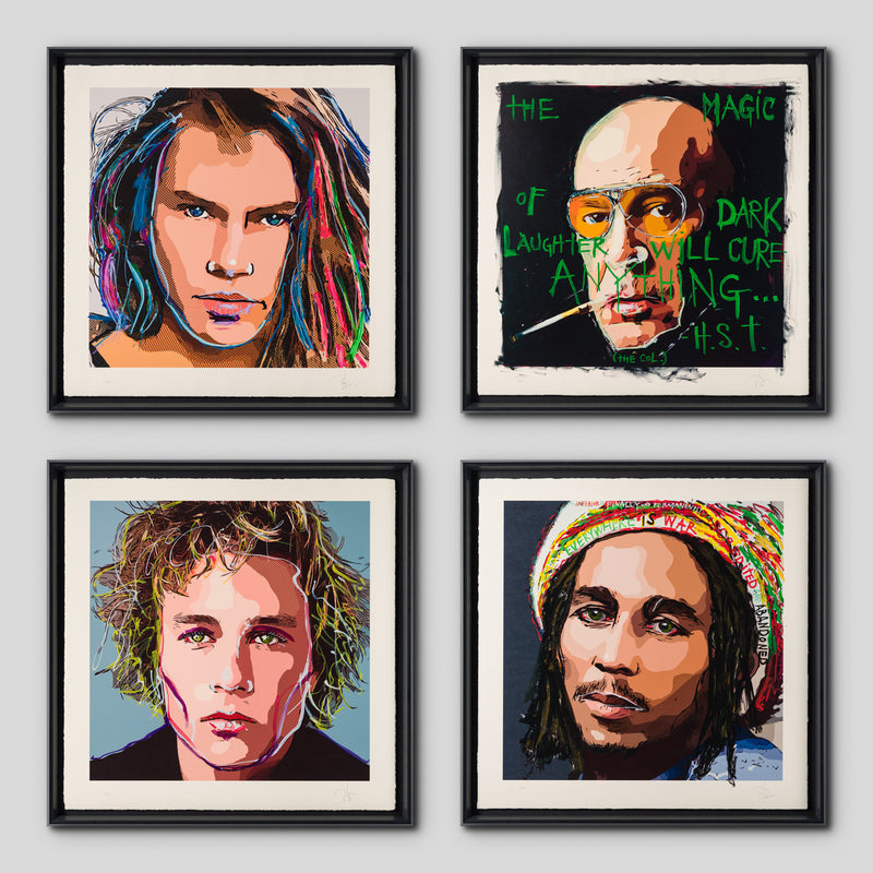 JDE Framed set of four