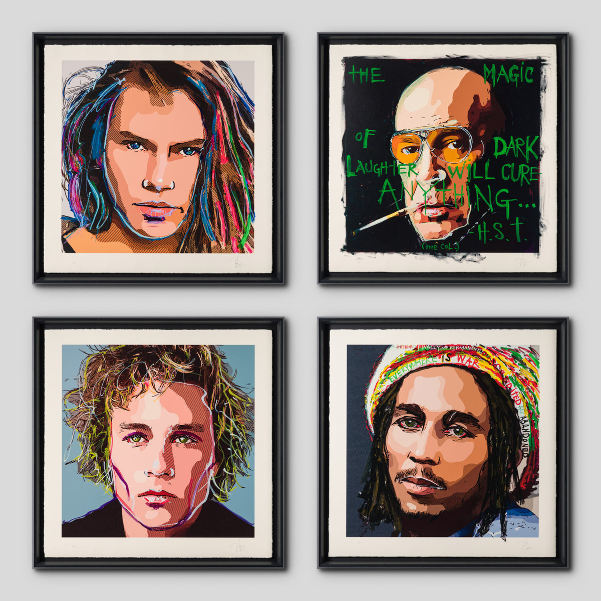 JDE Framed set of four
