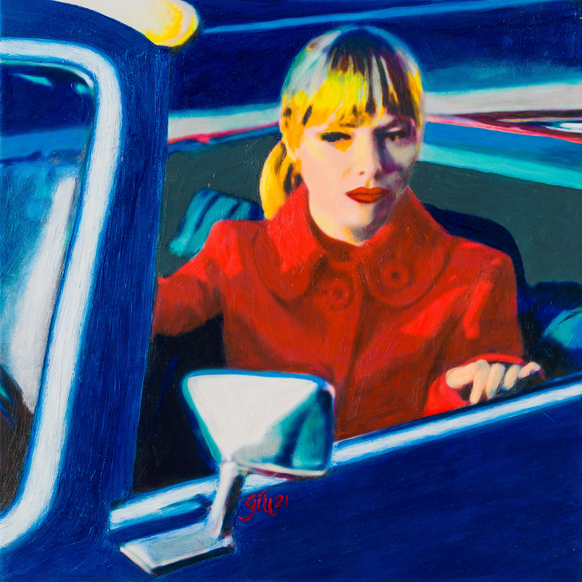 JGI ORI POR 31058 Woman In Red Coat (1533) 31