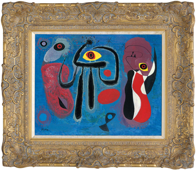 jmgc26 children frightened by a large spider in the style of miro f