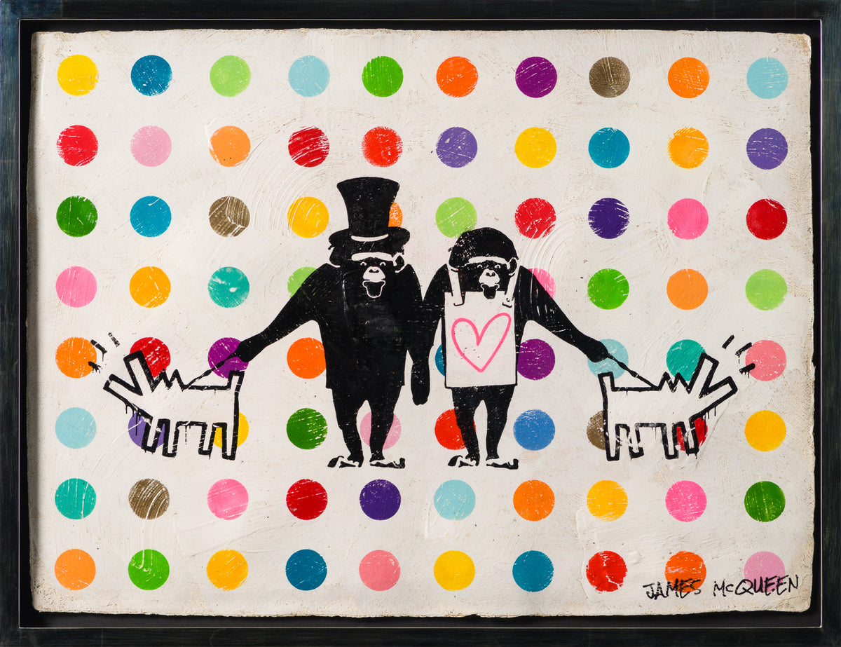 JMQ MIX ABS 91274 MCQUEEN MONKEYS WITH HARING DOGS III 30