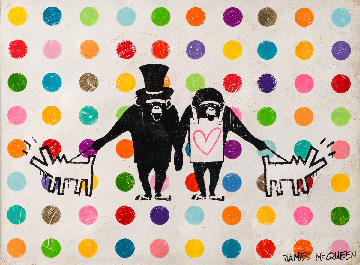 JMQ MIX ABS 91274 MCQUEEN MONKEYS WITH HARING DOGS III 31