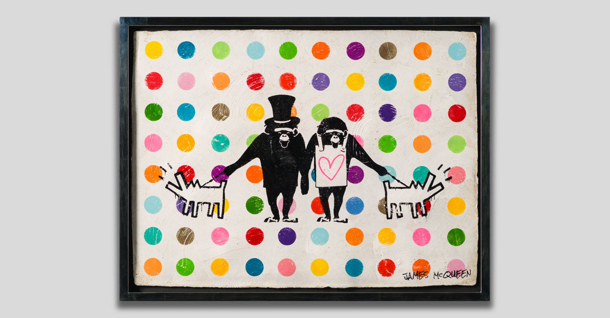 JMQ MIX ABS 91274 MCQUEEN MONKEYS WITH HARING DOGS III og