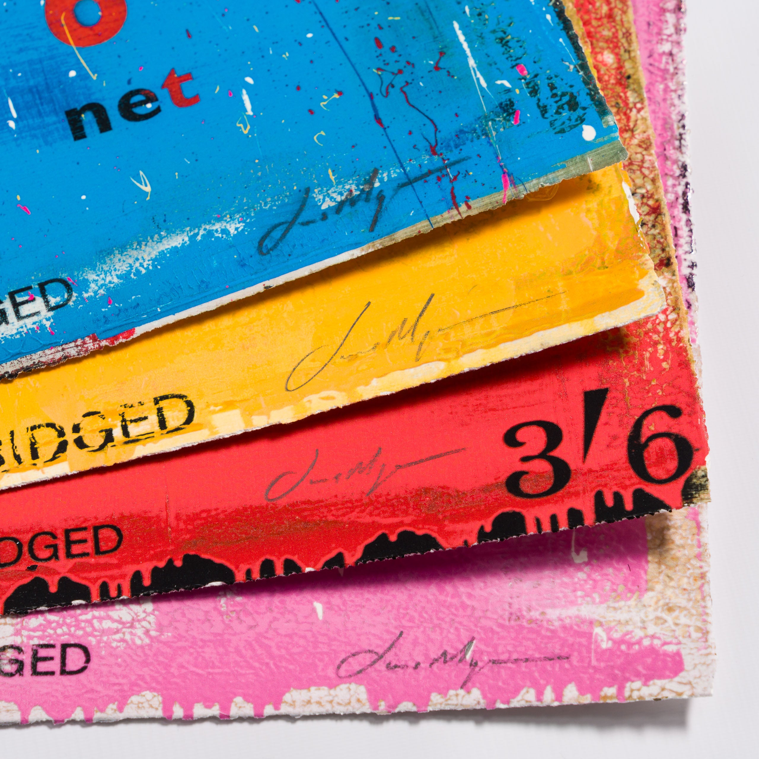 JMQ Unframed Set of Four with Portfolio 9