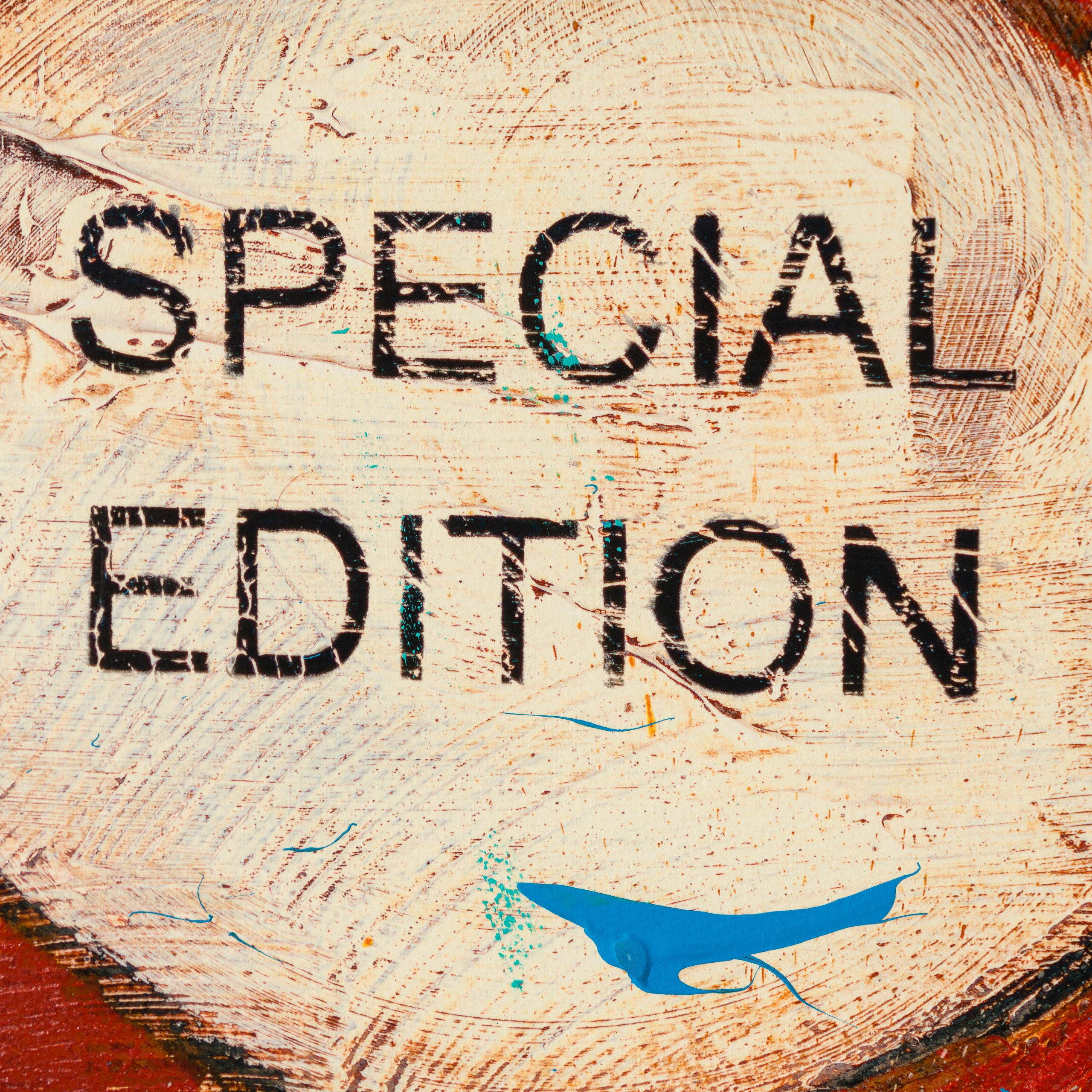 JMQ UNI HUM 35766 If You Ever Leave Me (Red) (Large Format) Hand Embellished Unique 12 6