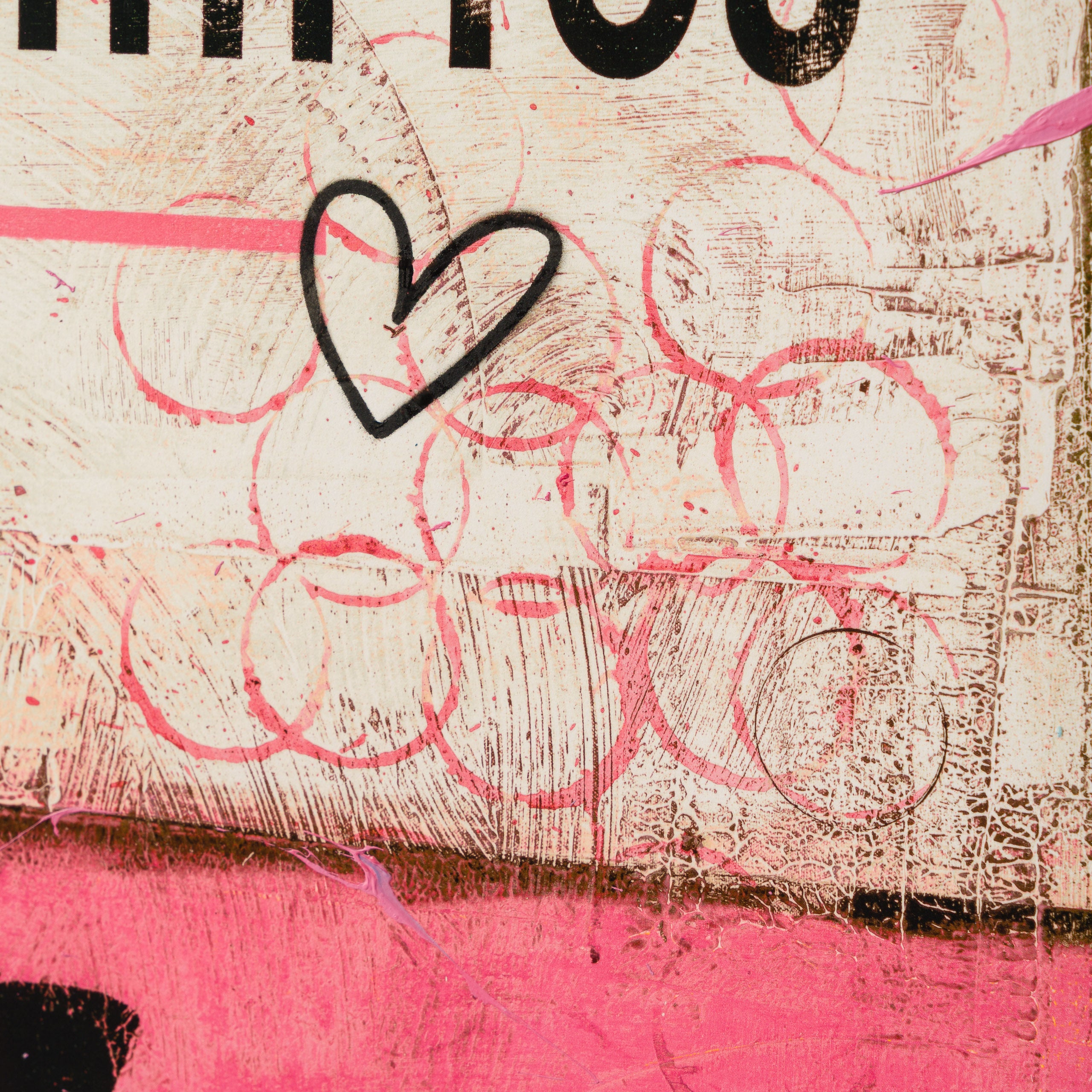 JMQ UNI HUM 35824 If You Ever Leave Me (Pink) (Standard Format) Hand Embellished Unique 10 4