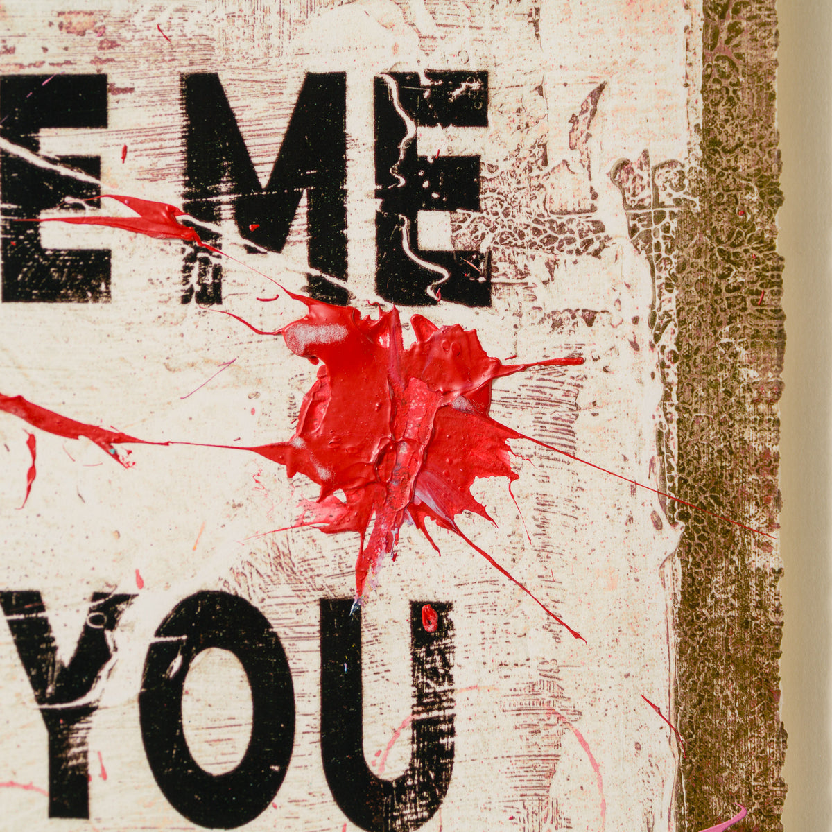 JMQ UNI HUM 35824 If You Ever Leave Me (Pink) (Standard Format) Hand Embellished Unique 10 5