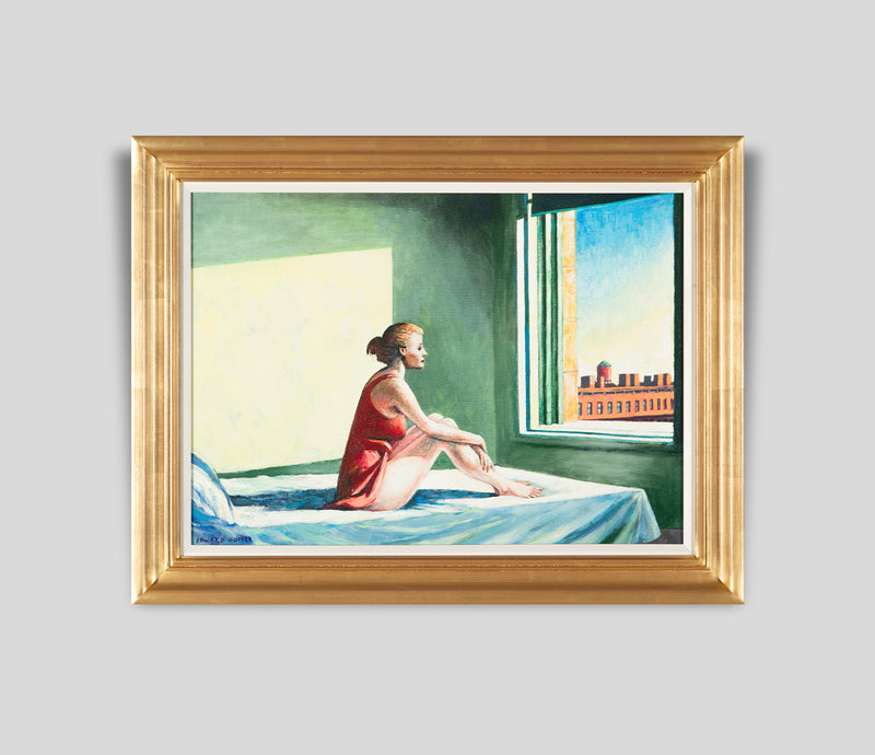 Morning Sun 1952 Nude on Bed' In The Style of Edward Hopper