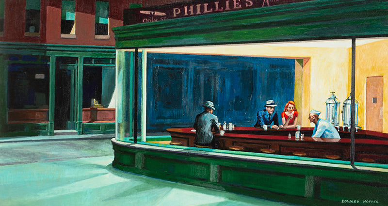 Nighthawks' In The Style of Edward Hopper