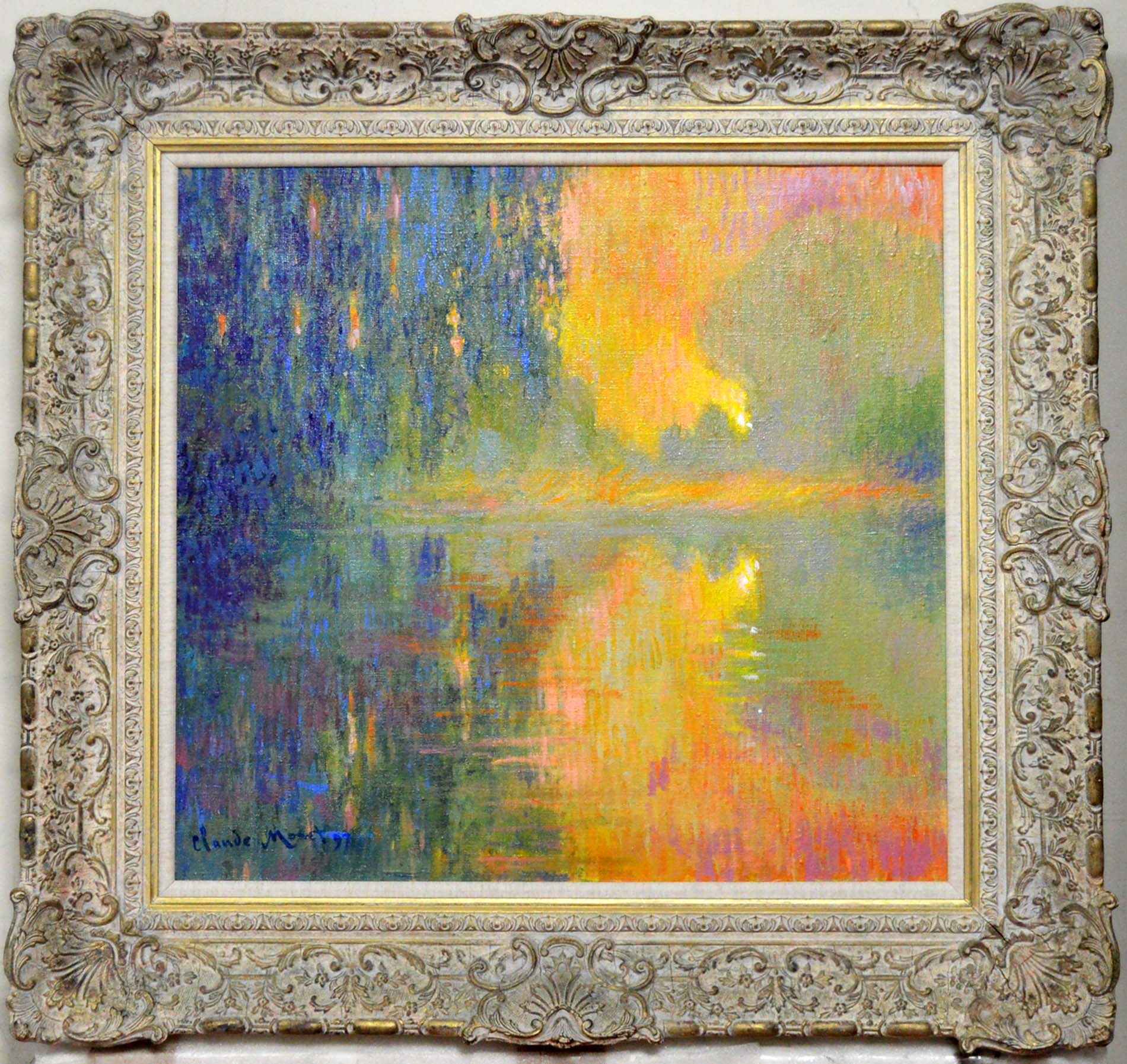 Morning On The Seine (1027) In The Style Of Claude Monet