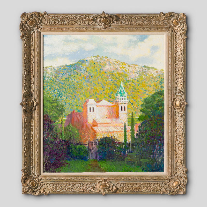 JMY ORI LAN 06597 Yglesia De La Cartuja, Valdemossa Majorca In The Style Of Claude Monet 1884 1