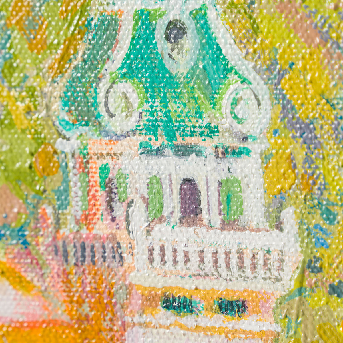 JMY ORI LAN 06597 Yglesia De La Cartuja, Valdemossa Majorca In The Style Of Claude Monet 1884 4