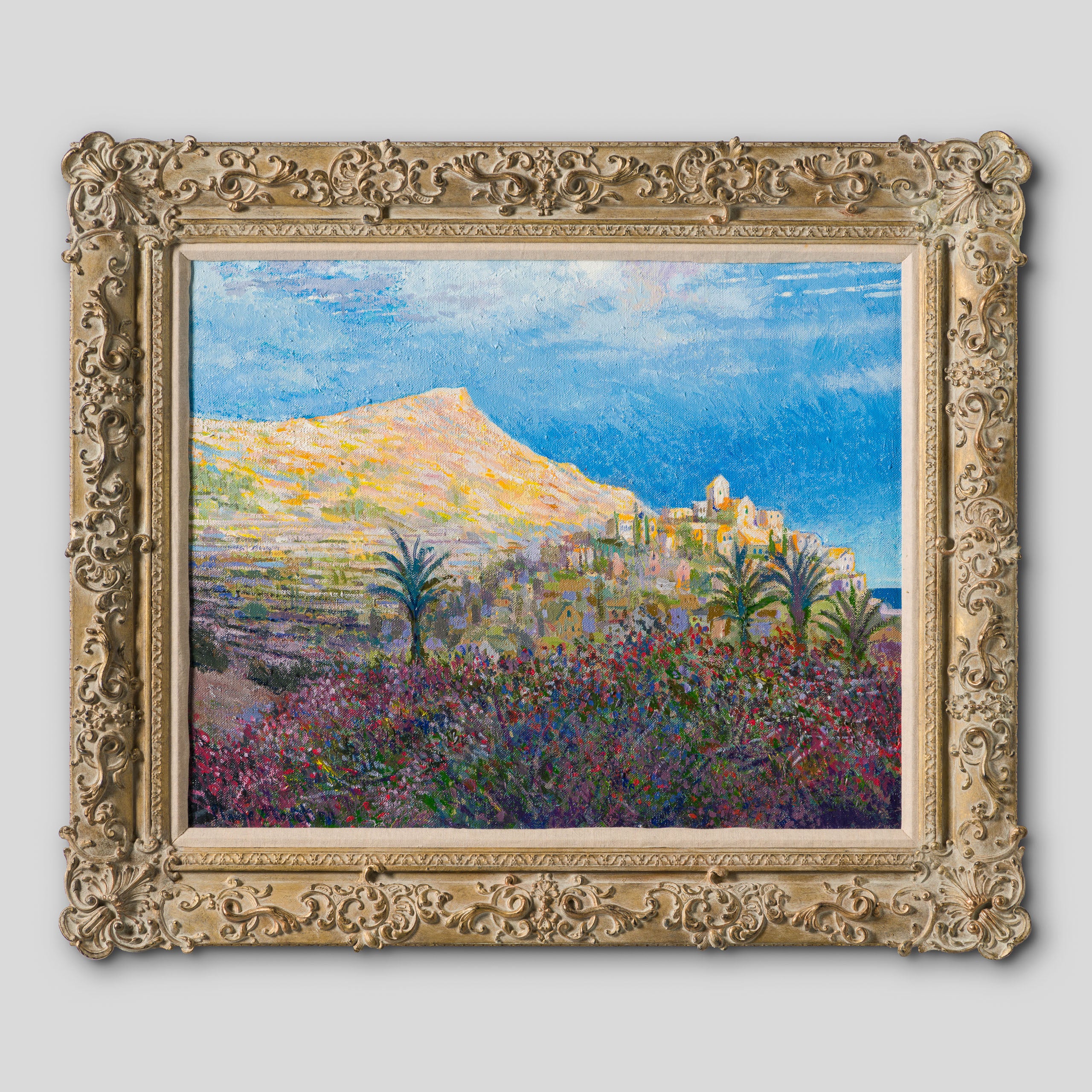 JMY ORI LAN 06599 Composite View of Deia Majorca In The Style of Claude Monet 1884 1 Copy