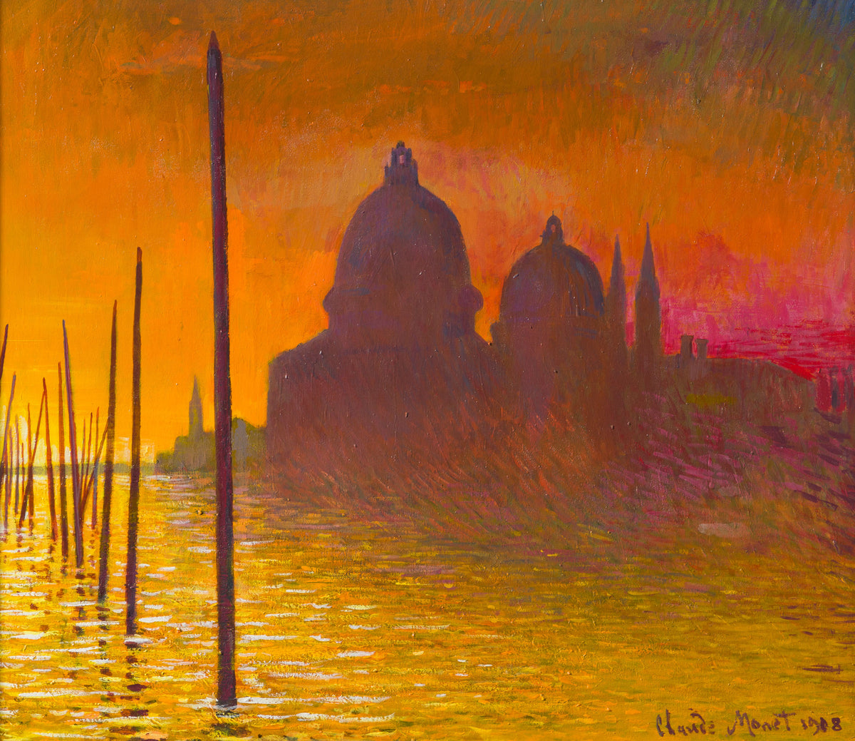 JMY ORI LAN 27015 Sunset Over The Grand Canal Venice In The Style Of Claude Monet, 1908 31