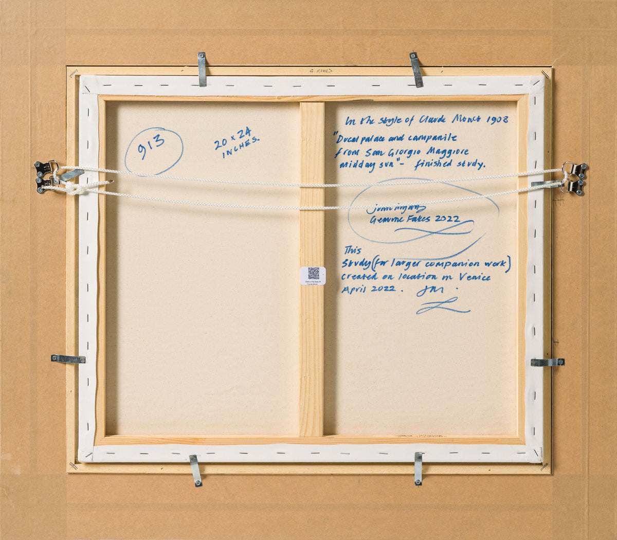 JMY ORI LAN 29177 In The Style Of Claude Monet 1908 Ducal Palace Campanile From San Giorgio Maggiore Midday Sun 7