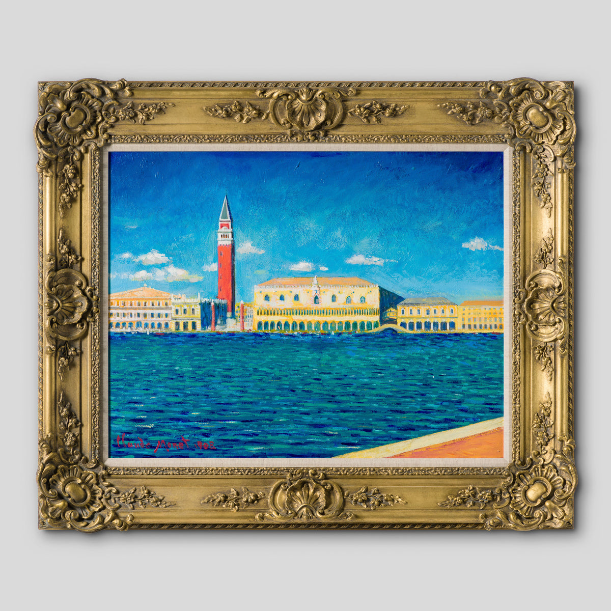 JMY ORI LAN 29178 Ducal Palace Campanile San Marco In The Style Of Claude Monet 1908 1