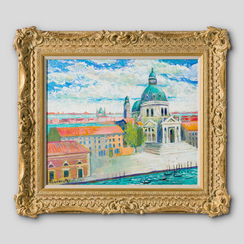 JMY ORI LAN 29179 In The Style Of Claude Monet 1908 Santa Maria Deda Salute From Hotel Balcony 1