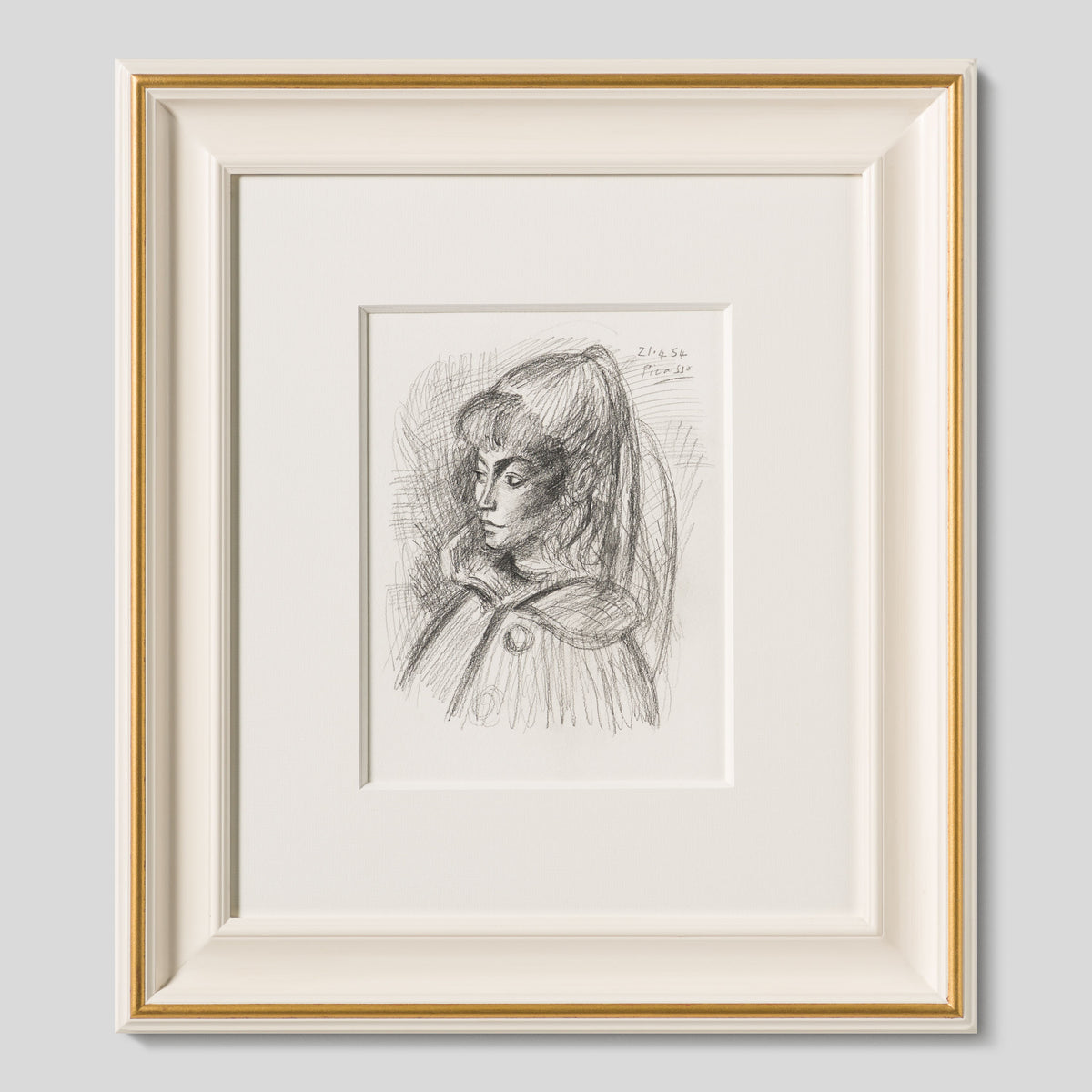JMY ORI POR 33818 Pencil Study (1) of Sylvette David In The Style Of Pablo Picasso 1954 1