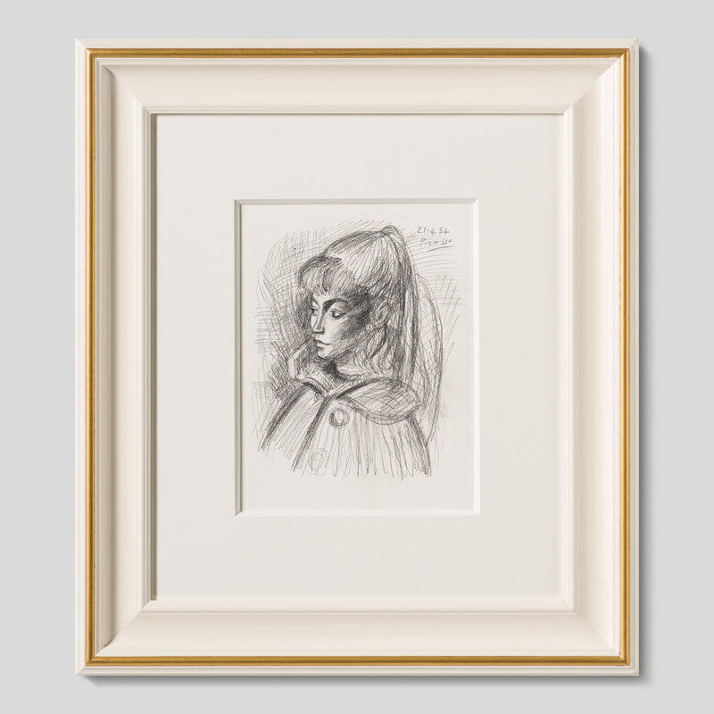JMY ORI POR 33818 Pencil Study (1) of Sylvette David In The Style Of Pablo Picasso 1954 1
