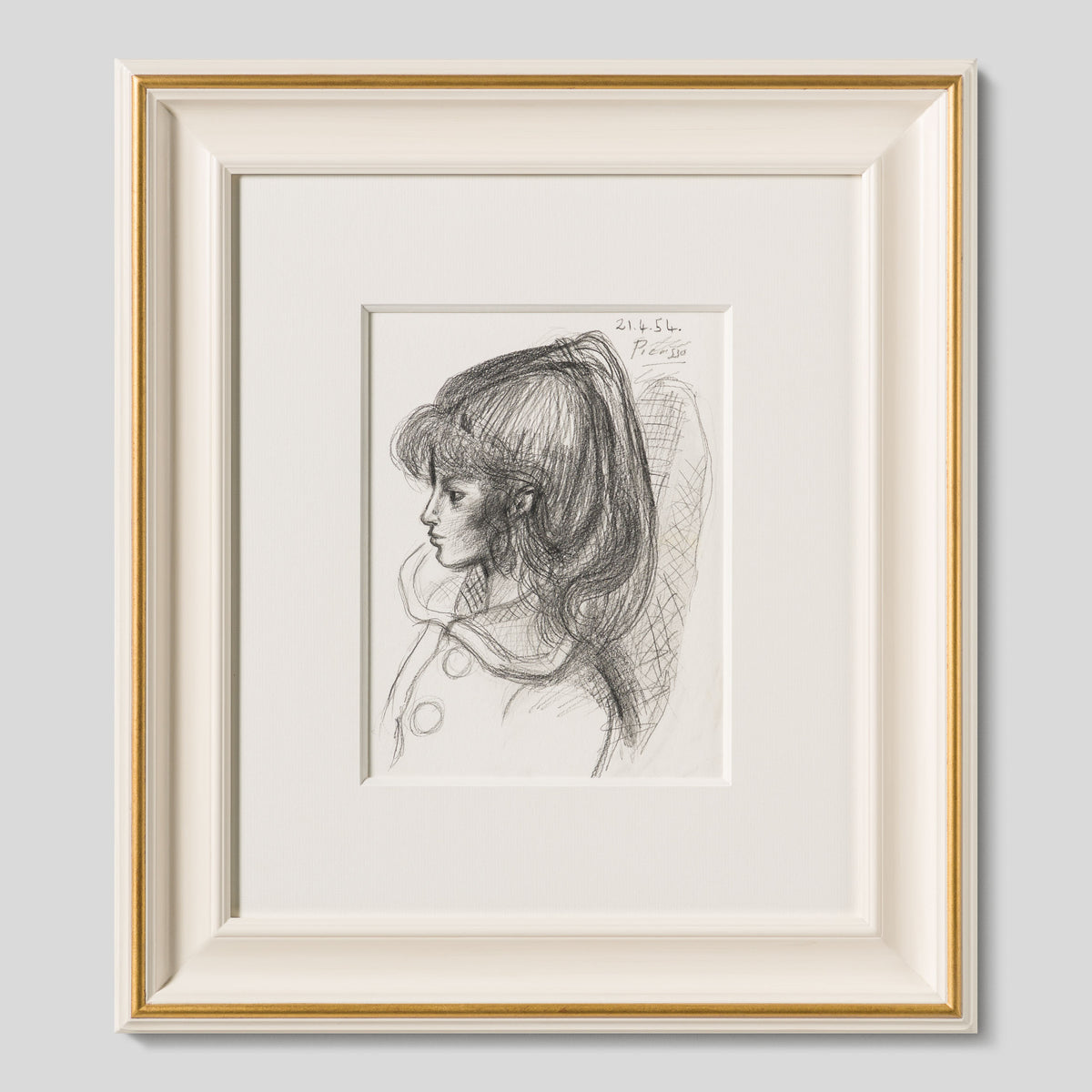 JMY ORI POR 33820 Pencil Study (3) of Sylvette David In The Style Of Pablo Picasso 1954 1