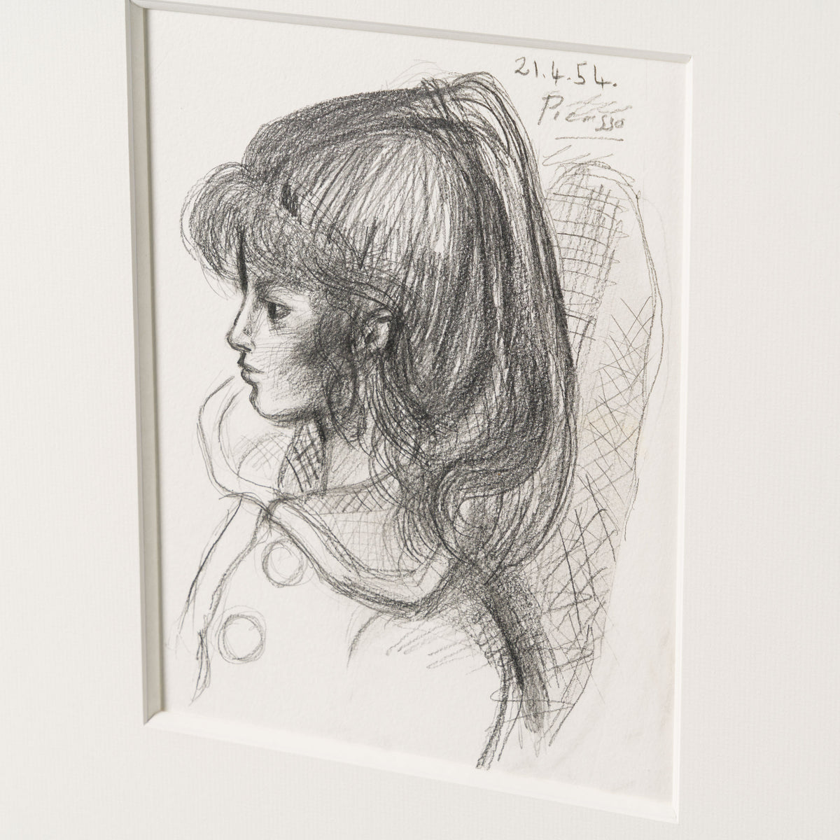 JMY ORI POR 33820 Pencil Study (3) of Sylvette David In The Style Of Pablo Picasso 1954 3