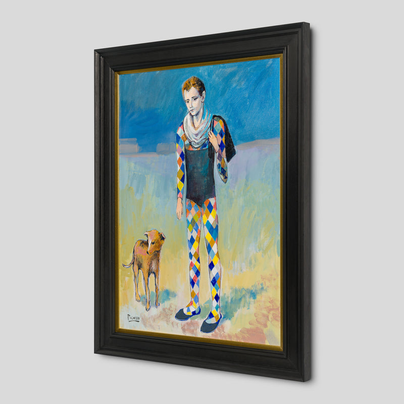 JMY ORI POR 33834 Harlequin With A Dog In The Style Of Pablo Picasso 1905 2