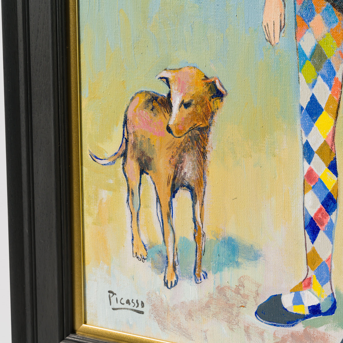 JMY ORI POR 33834 Harlequin With A Dog In The Style Of Pablo Picasso 1905 5