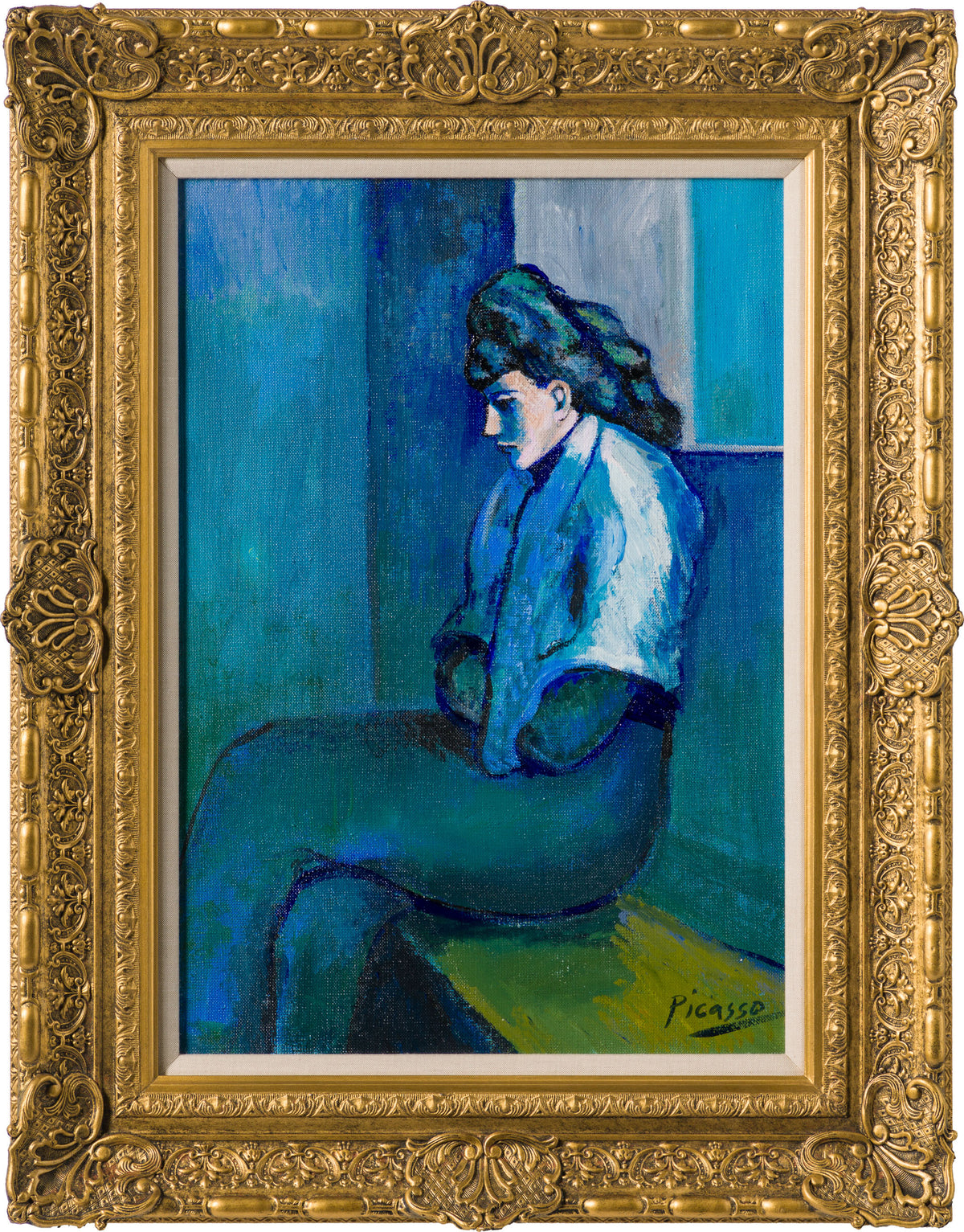 JMY ORI POR 33881 Seated Woman In The Style Of Pablo Picasso 1905 30