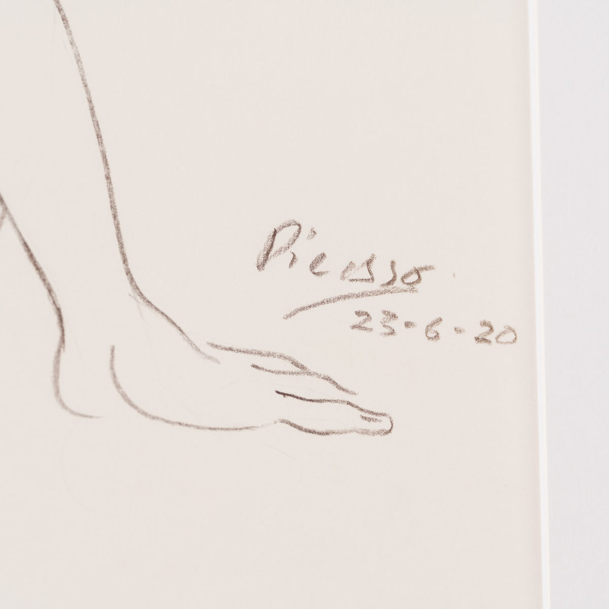 JMY ORI POR 34690 Nude Reading On Beach (3) Pencil Study In The Style Of Pablo Picasso 1920 3