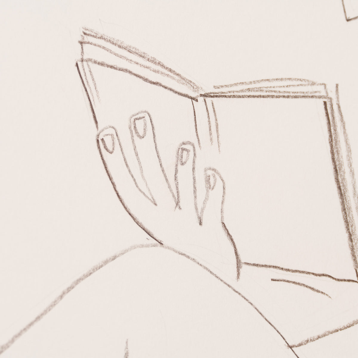 JMY ORI POR 34690 Nude Reading On Beach (3) Pencil Study In The Style Of Pablo Picasso 1920 6