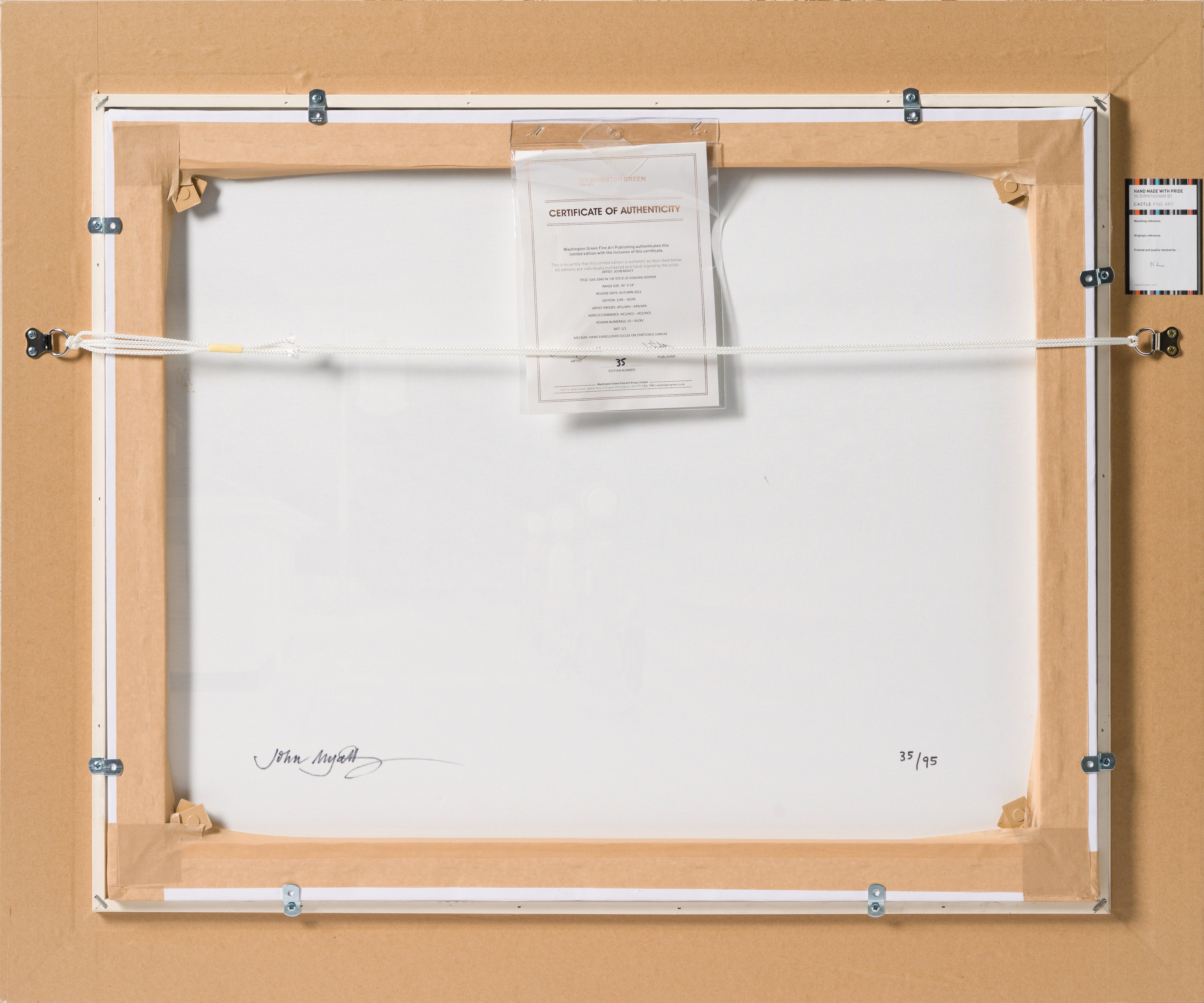 JMY SLE LAN 25644 6 Gas, 1940 In The Style of Edward Hopper