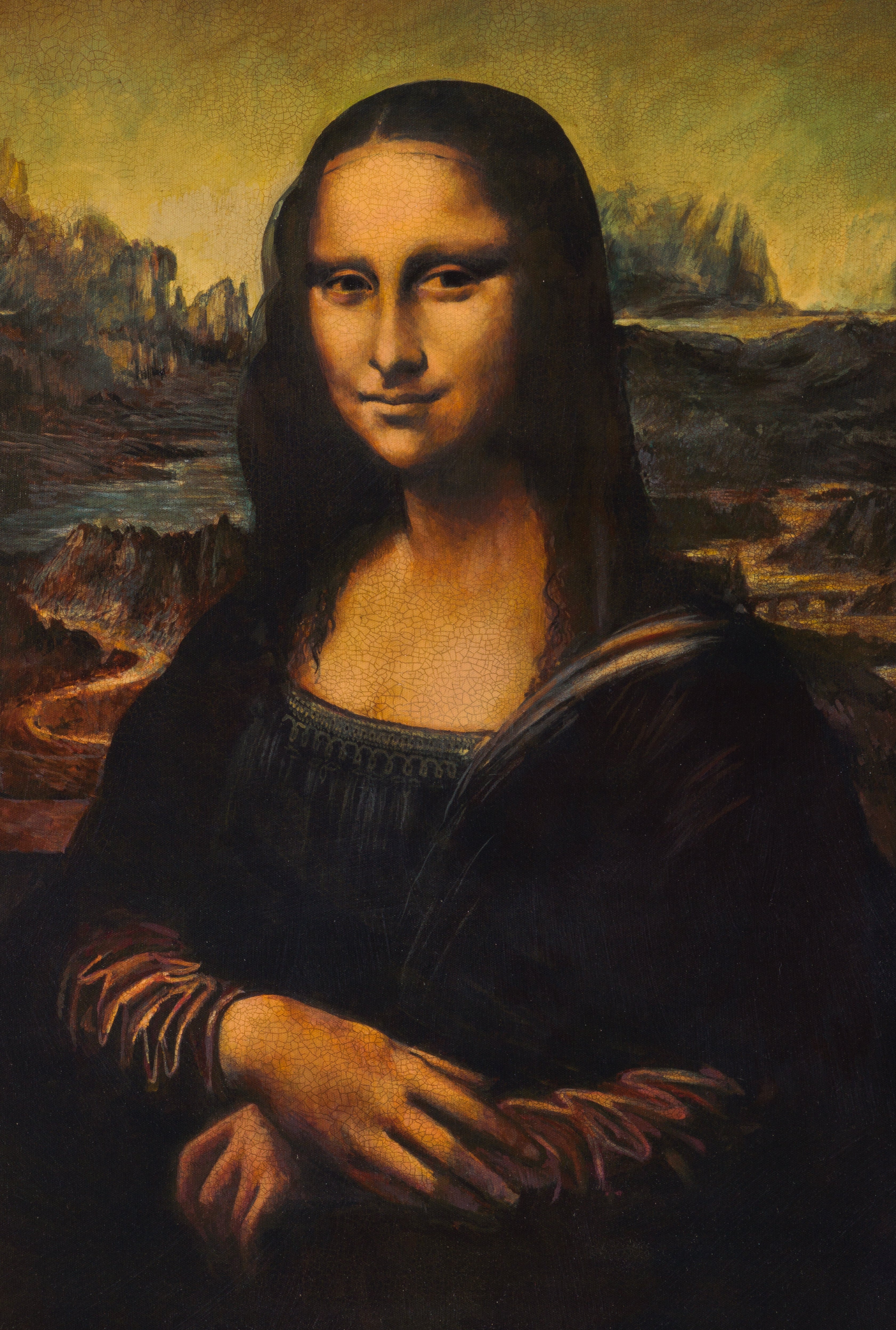 JMY SLE POR 12142 31 Mona Lisa in the Style of Leonardo Da Vinci