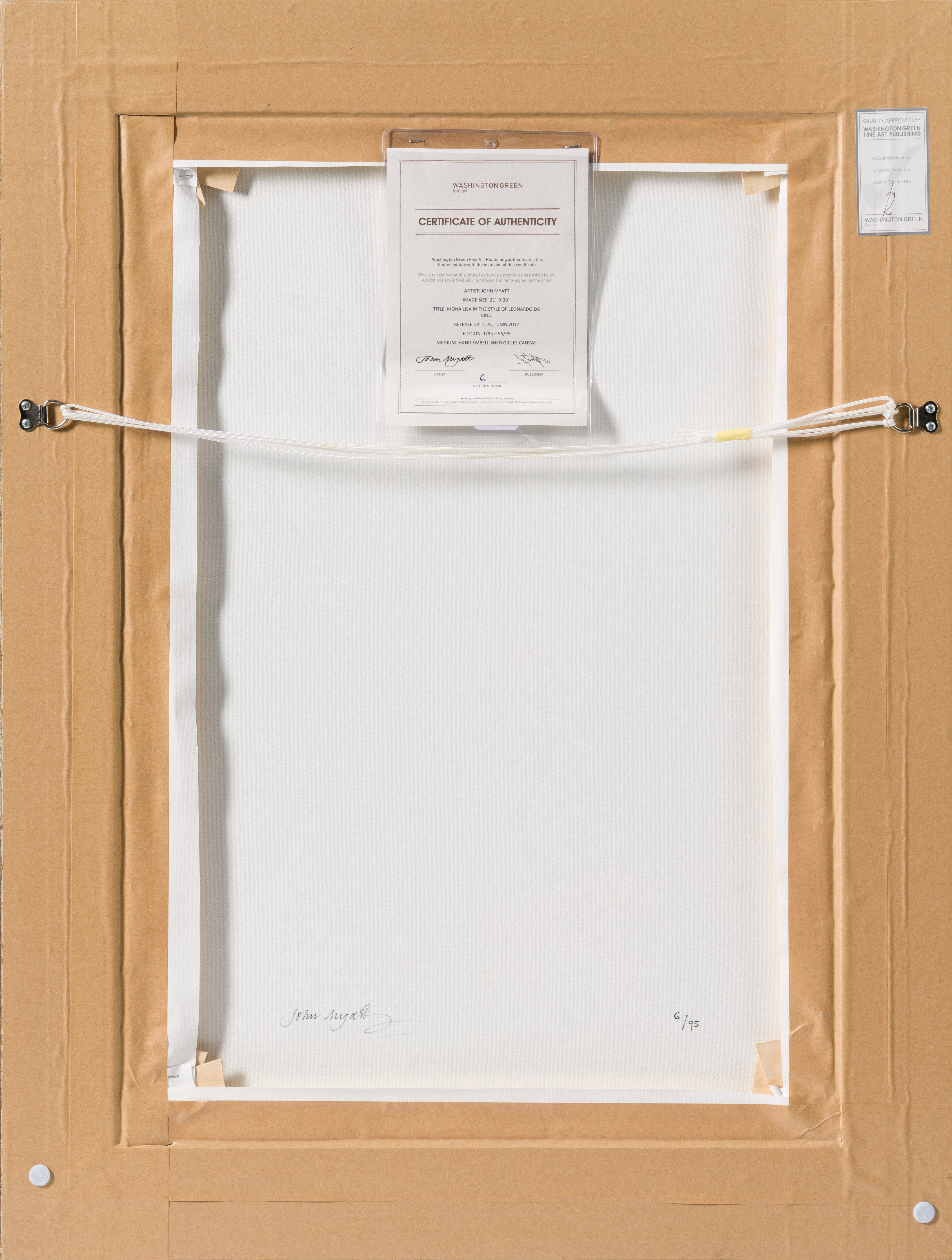 JMY SLE POR 12142 6 Mona Lisa in the Style of Leonardo Da Vinci