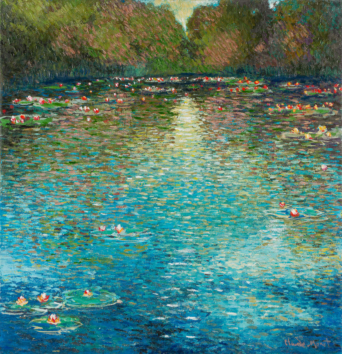 JMY Waterlilly Pond At Giverny In The Style Of Claude Monet 1905