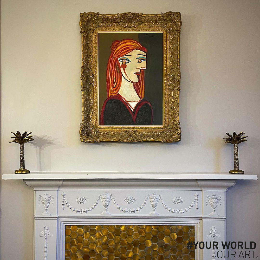 John Myatt, Girl with Red Hair Portrait in the Style of Pablo Picasso, YourWorldOurArt entry